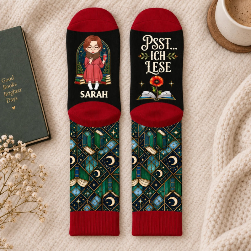 Personalisierte Socken – Geschenk für Buchliebhaber – Nicht Sören