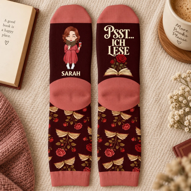 Personalisierte Socken – Geschenk für Buchliebhaber – copy copy