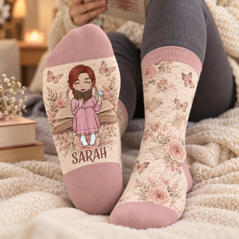 Personalisierte Socken – Geschenk für Buchliebhaber – Meine Ruhe