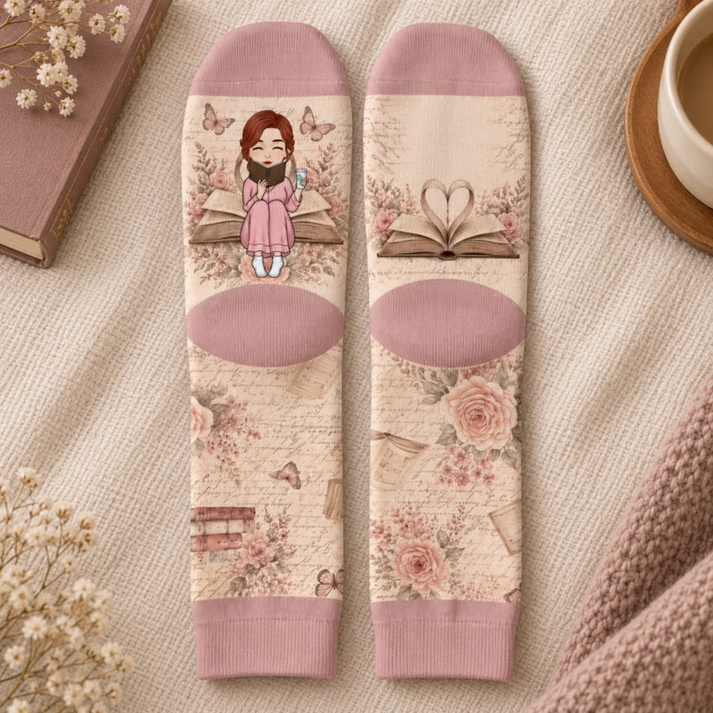 Personalisierte Socken – Geschenk für Buchliebhaber – Meine Ruhe