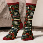 Personalisierte Socken – Geschenk für Buchliebhaber – Bin kurz im Buch