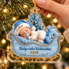 Personalisiertes Acrylornament – Geschenk für Babys & frischgebackene Eltern – Das erste Weihnachtswunder