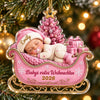 Personalisiertes Acrylornament – Geschenk für Babys & frischgebackene Eltern – Das erste Weihnachtswunder