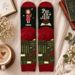 Personalisierte Socken – Geschenk für Buchliebhaber – Verliebt in Geschichten
