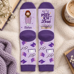 Personalisierte Socken – Geschenk für Buchliebhaber – Kurz mal weglesen