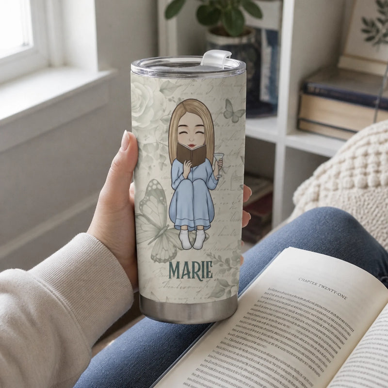 Personalisierter Thermobecher – Geschenk für Buchliebhaber – Bücher Statt Smalltalk