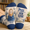 Personalisierte Socken – Geschenk für Buchliebhaber – Mein Buch Hat Priorität