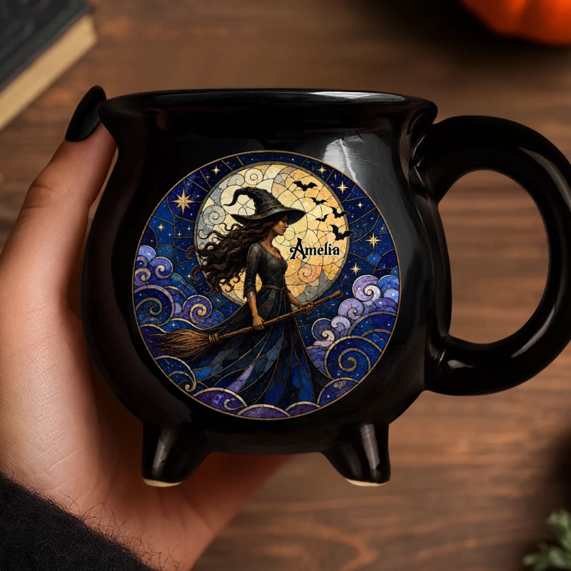 Personalisierte Kesseltasse - Halloween-Geschenk für Frauen & Freunde - Mystische Seele
