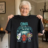 Personalisiertes Unisex-T-Shirt – Halloween Geschenk für Oma, Mama – Kleine Monster ganz groß