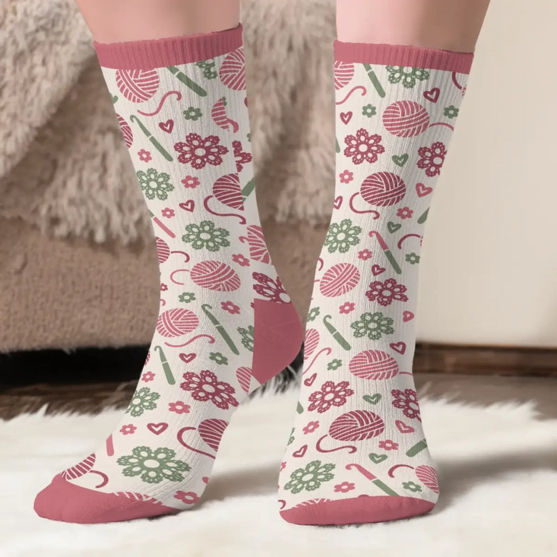 Personalisierte Socken – Geschenk für Häkel- & Strickfans – Nur Noch Eine Reihe