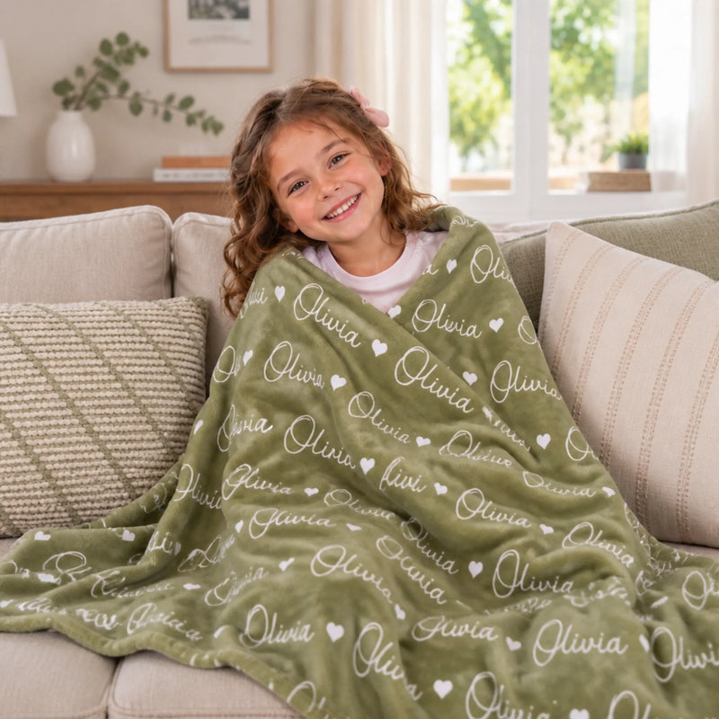 Personalisierte Decke - Geschenke für Kinder - In viel Liebe eingehüllt