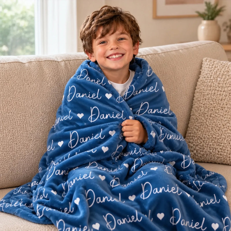 Personalisierte Decke - Geschenke für Kinder - In viel Liebe eingehüllt