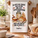 Personalisierte Geschirrtuch - Geschenk für Backliebhaber - Zum Backen Geboren