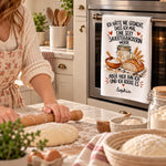 Personalisierte Geschirrtuch - Geschenk für Backliebhaber - Zum Backen Geboren