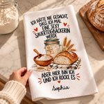 Personalisierte Geschirrtuch - Geschenk für Backliebhaber - Zum Backen Geboren