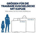 Personalisierte Affirmationsdecke, Hoodiedecke - Geschenk für Buchliebhaber - Verloren Zwischen Den Seiten