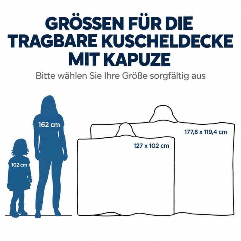 Personalisierte Affirmationsdecke, Hoodiedecke - Geschenk für Buchliebhaber - Verloren Zwischen Den Seiten