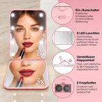 Personalisierte LED Taschenspiegel - Geschenk für Schwestern, Freundinnen - Schönheit unterwegs