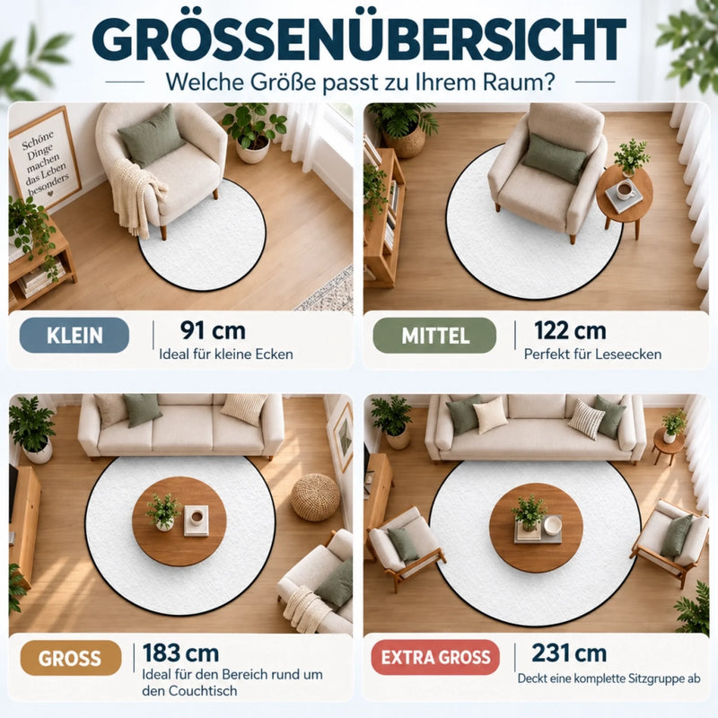 Personalisierte Runde Steppdecke – Weihnachtsgeschenk für Familie – Wo Weihnachten Magisch Wird