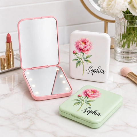 Bộ gương trang điểm hoa mẫu đơn Sophia