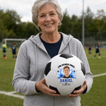 Personalisierter Fußball mit Foto – Geschenk für Sohn, Enkel - Immer An Deiner Seite