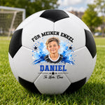 Personalisierter Fußball mit Foto – Geschenk für Sohn, Enkel - Immer An Deiner Seite