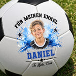 Personalisierter Fußball mit Foto – Geschenk für Sohn, Enkel - Immer An Deiner Seite