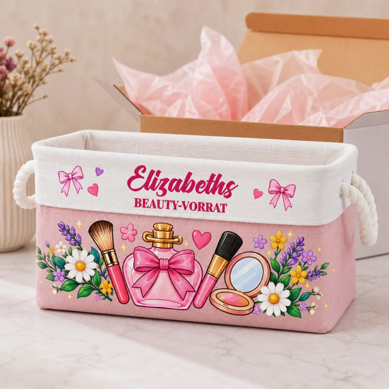Personalisierte Aufbewahrungskorb – Geschenk für Frauen – Alles Für Deinen Glow