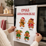 Personalisierte Geschirrtuch - Geschenk für Oma - Ein Hauch Lebkuchenzauber