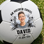 Personalisierter Fußball mit Foto – Geschenk für Enkel, Enkelin - Du Kannst Alles Schaffen