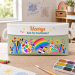 Personalisierter Aufbewahrungskorb – Geschenk für Kinder – Zum Kreativsein Geboren