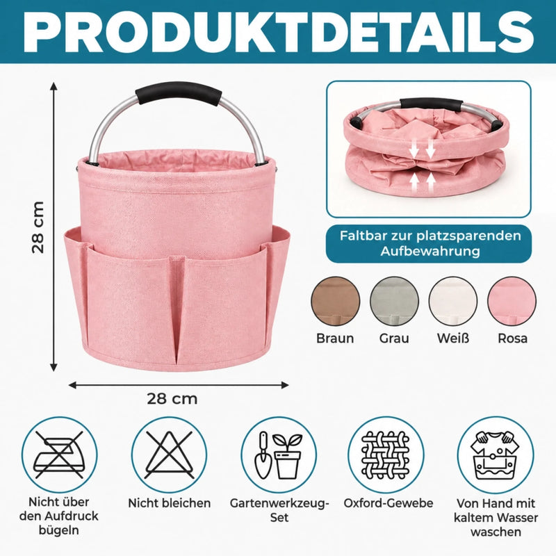 Personalisierte Gartenwerkzeugtasche mit Foto – Geschenke für Pferdeliebhaber – Pflege Mit Herz