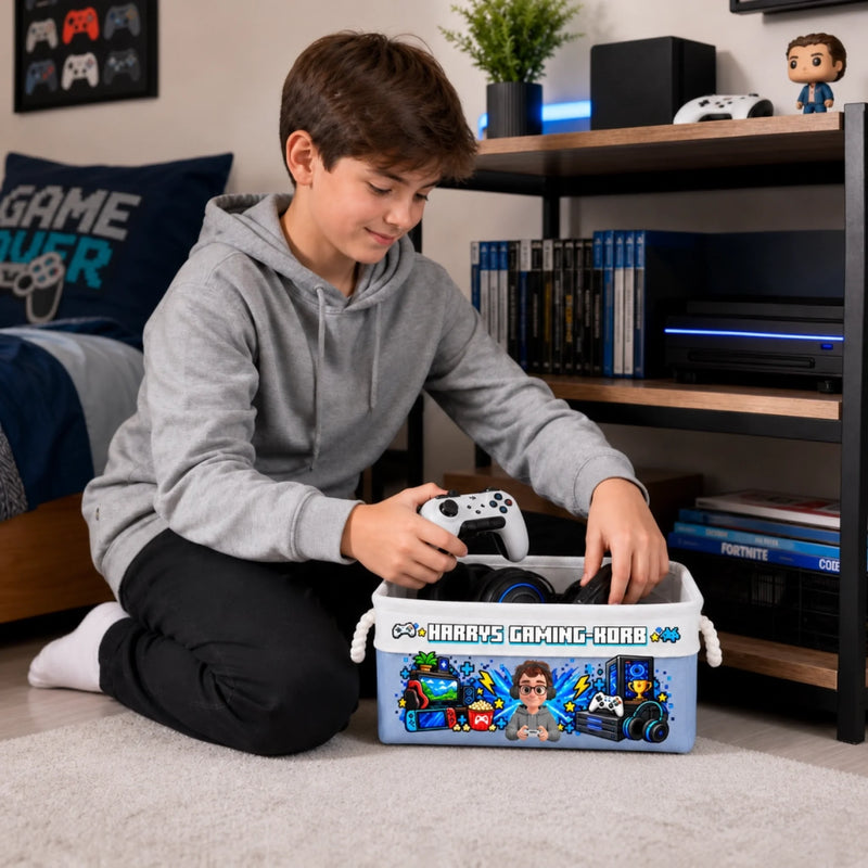 Personalisierter Aufbewahrungskorb - Geschenke für Gamer - Gaming Ist Meine Superkraft