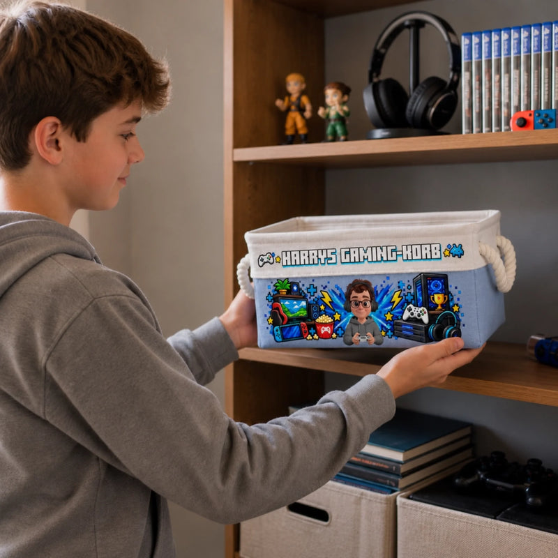 Personalisierter Aufbewahrungskorb - Geschenke für Gamer - Gaming Ist Meine Superkraft