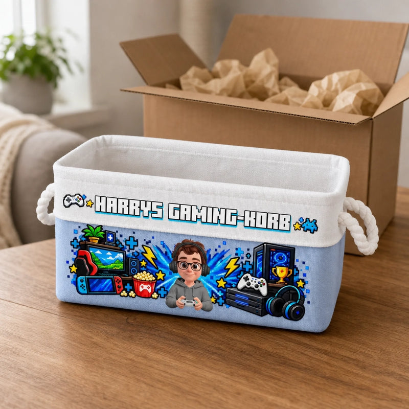 Personalisierter Aufbewahrungskorb - Geschenke für Gamer - Gaming Ist Meine Superkraft