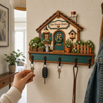 Personalisierte Schlüsselbrett aus Holz – Geschenk für Familie - Zuhause ist es am schönsten