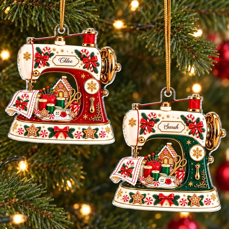 Personalisiertes Acrylornament – Geschenke Für Schneiderinnen – So Viel Nähfreude Zu Weihnachten