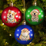 Personalisiertes Christbaumkugel mit Foto - Geschenk für Haustierbesitzer - Flauschige Freunde Für Immer