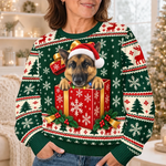 Personalisiertes Weihnachtssweatshirt mit Foto – Geschenk für Haustierbesitzer – Flauschig Süß Und Voller Liebe