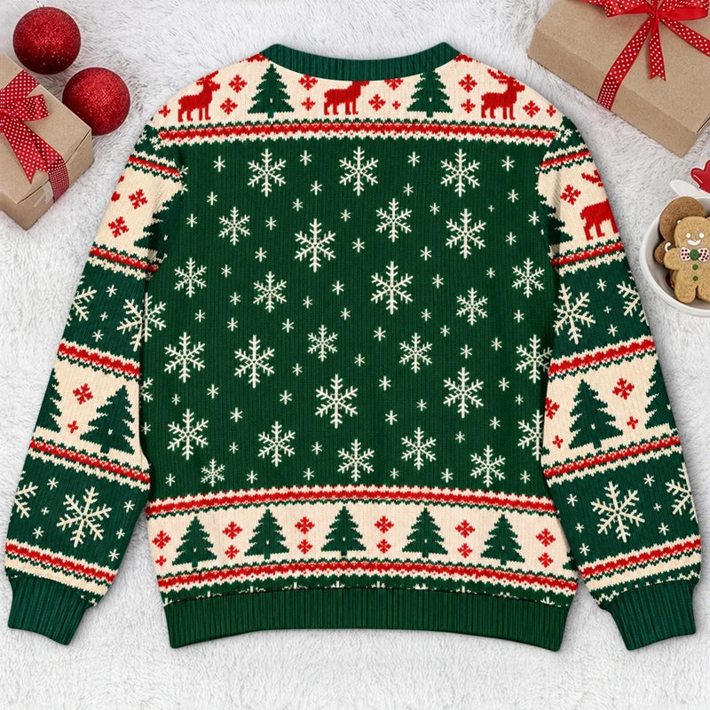 Personalisiertes Weihnachtssweatshirt mit Foto – Geschenk für Haustierbesitzer – Flauschig Süß Und Voller Liebe