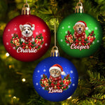 Personalisiertes Christbaumkugel mit Foto - Geschenk für Haustierbesitzer - Flauschige Freude Für Alle
