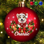 Personalisiertes Christbaumkugel mit Foto - Geschenk für Haustierbesitzer - Flauschige Freude Für Alle